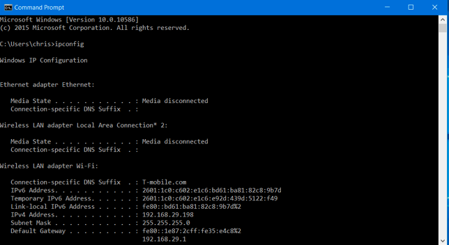 Find IP Address, MAC Address, and Other Network Connection Details on Windows 7, 8, 8.1, and 10