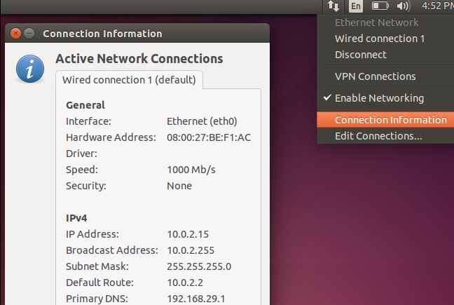 Find IP Address, MAC Address, and Other Network Connection Details on Linux