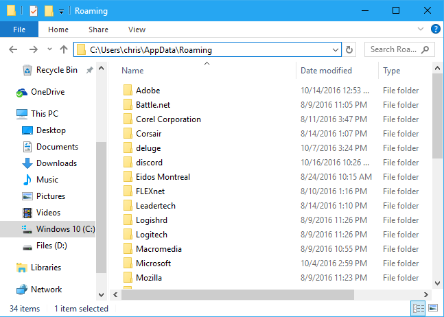 Application Data, the Registry, and Other Places Programs Store Data
