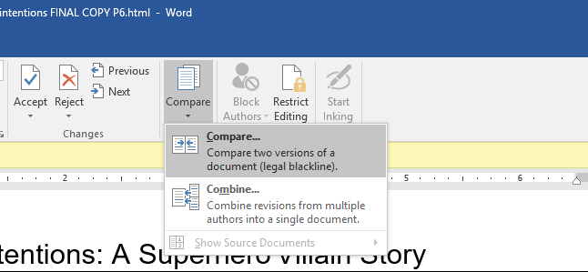 How to Use Microsoft Word’s Compare Feature