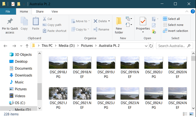 Windows 10: Download the RAW Images Extension