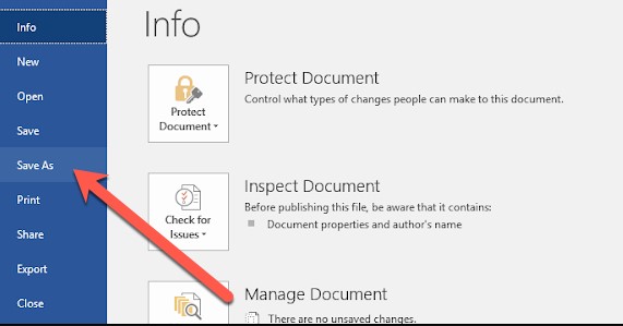 Convert a Document to PDF Using Word