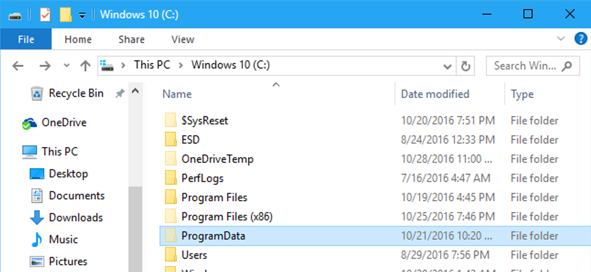 What Is the ProgramData Folder in Windows?