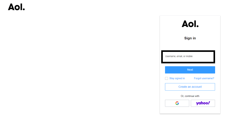 AOL Signup