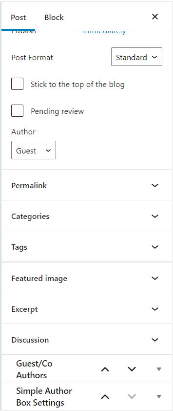 Simple Author Box Post Sidebar