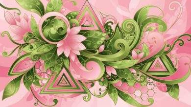 Wicked For Good abstract floral design