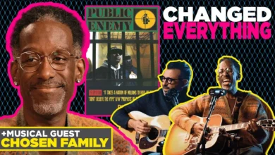 Chosen Family live performance promo with Public Enemy album artwork.