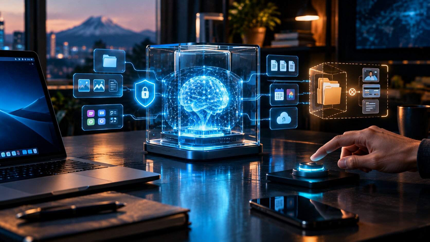 Privacy controls for on-device AI agents